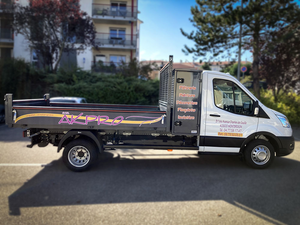 Habillage de camion pour notre client Deco Eco + - Optimark